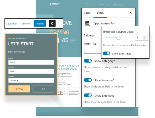 Personalize Your Booking Widget